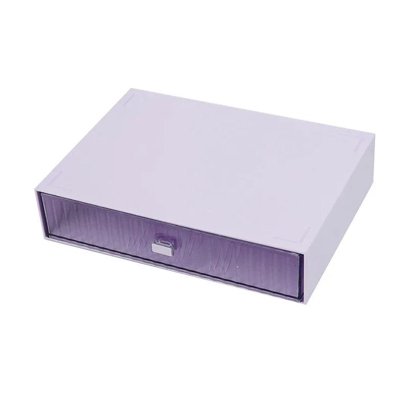 Stackable Plastic Drawer Organizer Modular Makeup Jewelry Storage Box Office Desktop Free Combination Stationery Organizer