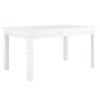 814280 vidaXL Table basse Blanc 80x50x40 cm Bois massif de pin