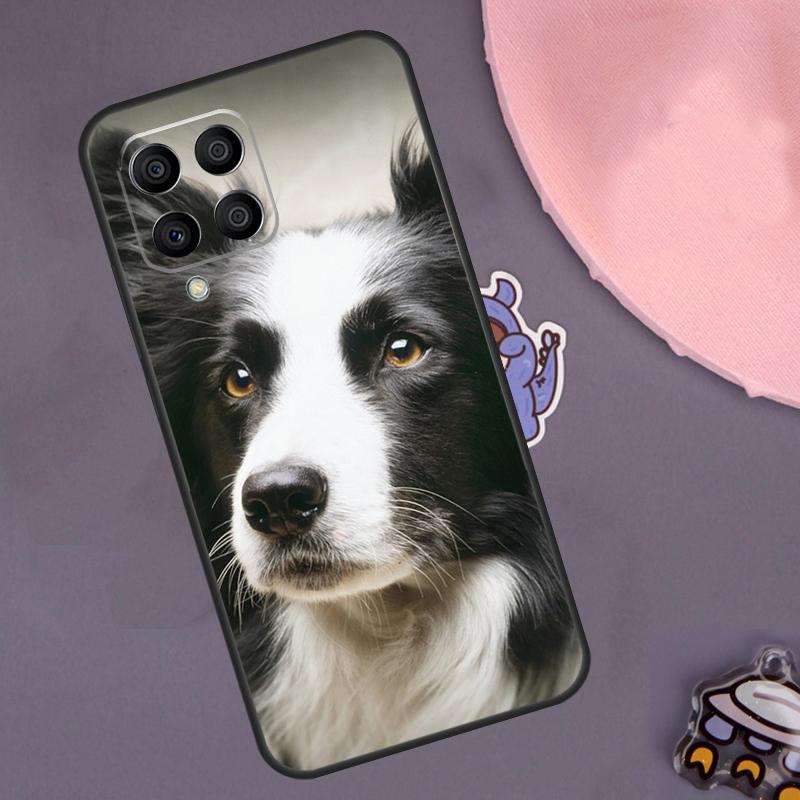 Border Collie Dog Case For Samsung Galaxy M13 M33 M53 M20 M30s M31s M12 M32 M52 M11 M21 M51 M14 M34 M54 M55