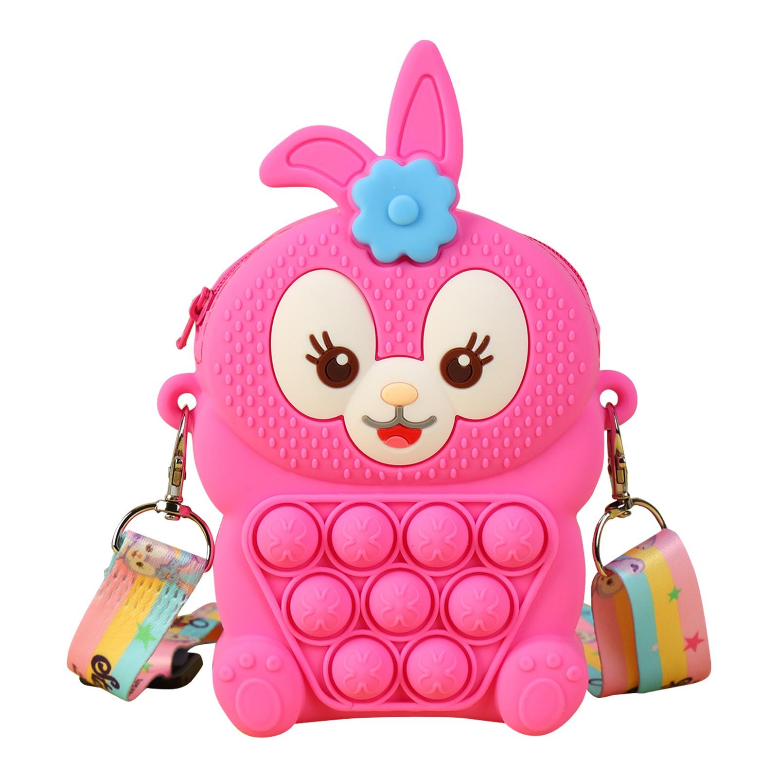 

Кошелек для монет с нажимной игрушкой, игрушки для снятия стресса с пузырьковой игрушкой для взрослых и детей One Size