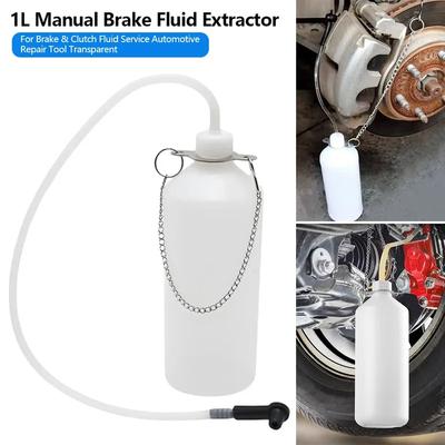 Universal 1L Brake Bleeder Kit with High Strength Rubber Connector 1-Person Car Motorcycle ATV Fluid Transfer System
