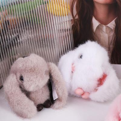 Furry Doll Bunny Stuffed Keyring Stuffed Animal Plush Bunny Pendant  Bag Ornaments