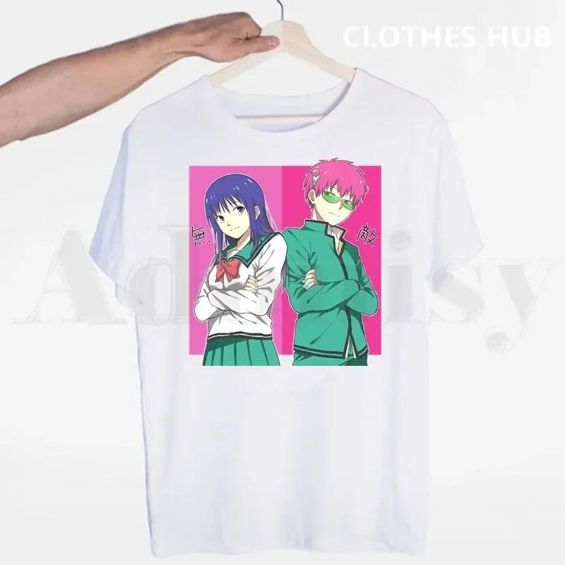 The Disastrous Life Of Saiki K Kusuo No Psi Nan Tshirts Men Fashion Summer T-shirts Tshirt Top Tees Streetwear Harajuku Funny