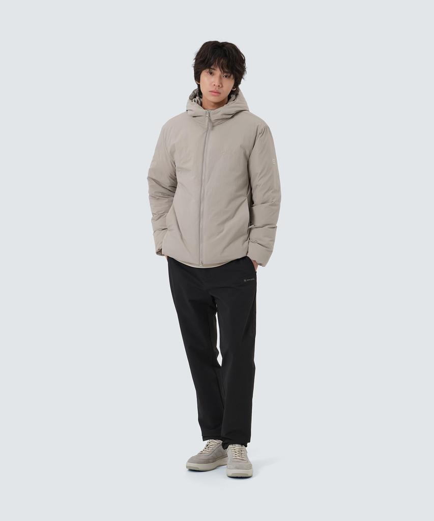 Snow Peak Land Hood LW Down Jacket Outerwear Down and Fog Size M GS-S25WMGDJ50, Jacket, Filling, Men's Women's, Grey,