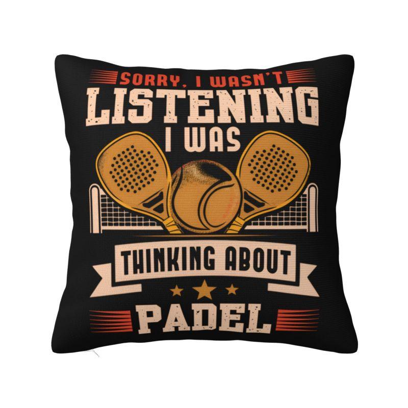 Why I Lose At Padel Tennis Funny Excuses Cushion Cover cm Velvet Throw Pillow Case Home Decorative Sofa Chair Pillowslip 30x30cm
