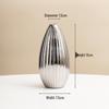 Jarrón de Cerámica Electrochapado en Oro - Estilo Nórdico para Decoración Moderna del Hogar