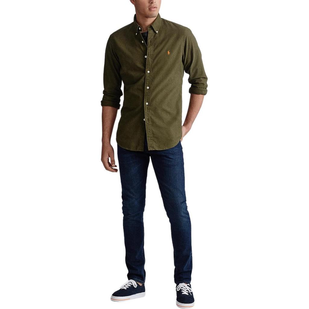 Polo Ralph Lauren SS26 Logo Embroidered Single-Breasted Long Sleeve Oxford Shirt Classic Edition Men shirts 710761429-001