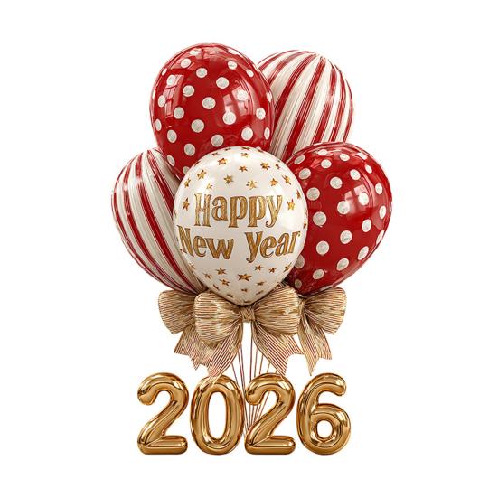 1/2 Foi 2026 Anul Nou Autocolant Static de Geam Removabil Impermeabil Decal Decorare Festival Sărbătoare An Nou Fericit