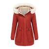 Removable Cap, Long-sleeved Zipper, Thick Cotton-padded Jacket, Fur Collar Pie, Overcome Women