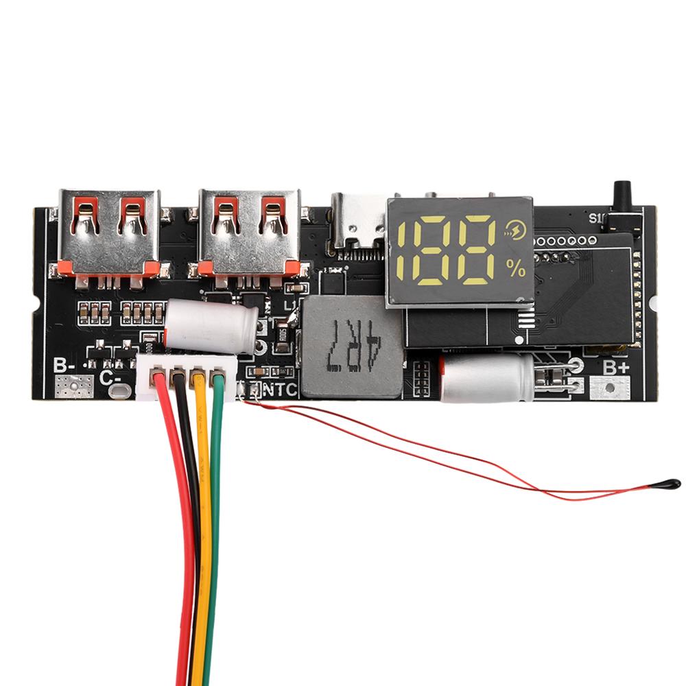 65W 100W Power Bank Double Type-C Port Two Way Fast Charge Mobile Power Module DIY Motherboard 3S 4S 5S QC/PD/PPS/SCP/VOOC