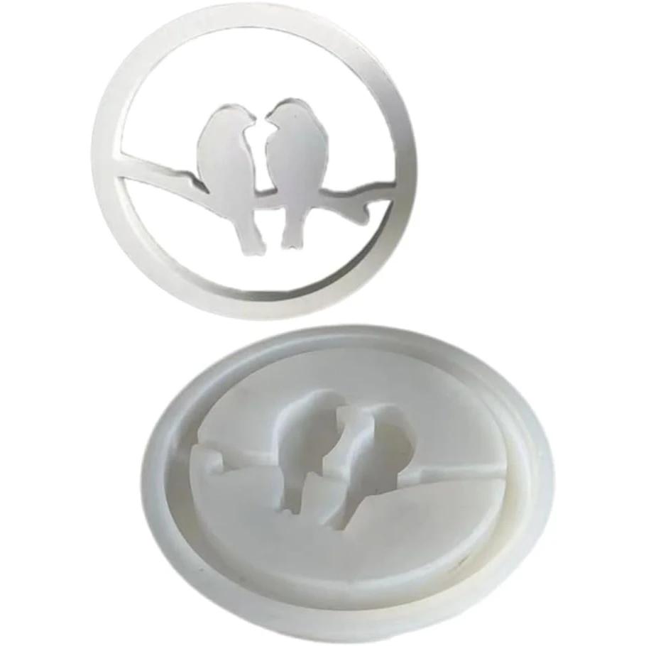 Cazstyk Flower Wreath Silicones Molds For Epoxy Resin, Bird Wreath Resins Molds For Making Gypsum Decorations Art Craft