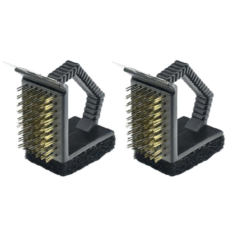BBQ Grill Cleaning Brush Barbecue Brush Copper Wire Barbecue Grill Wire Brushes with Long Handle for Grill Cleaning