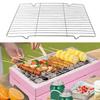 1PC Grill Mesh Net Stainless Steel Mat Net Grid Shape Rectangle Grill Grilling Mesh Net Barbecue Net Barbecue Stove Part