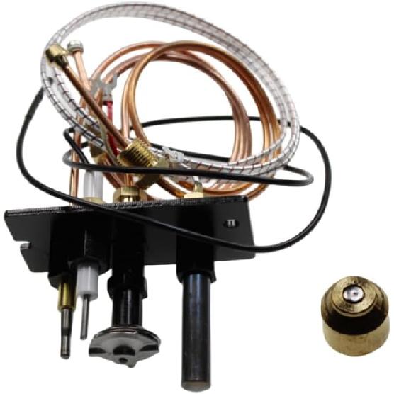 10002265 Replacement Propane Gas(LPG) 3 Way Pilot Assembly compatible with for Majestic Temco, and Vermont Castings gas stoves