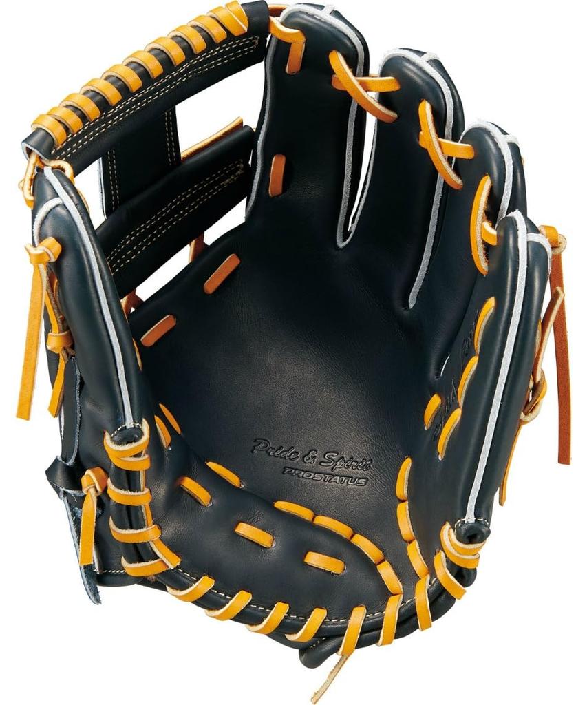 ZETT Pro Status SE Hardball Baseball Kenta Imamiya for Second and Night Black x Oak Size Made in BPROG765SQ Glove, Style, Shortstop, Right-Handed