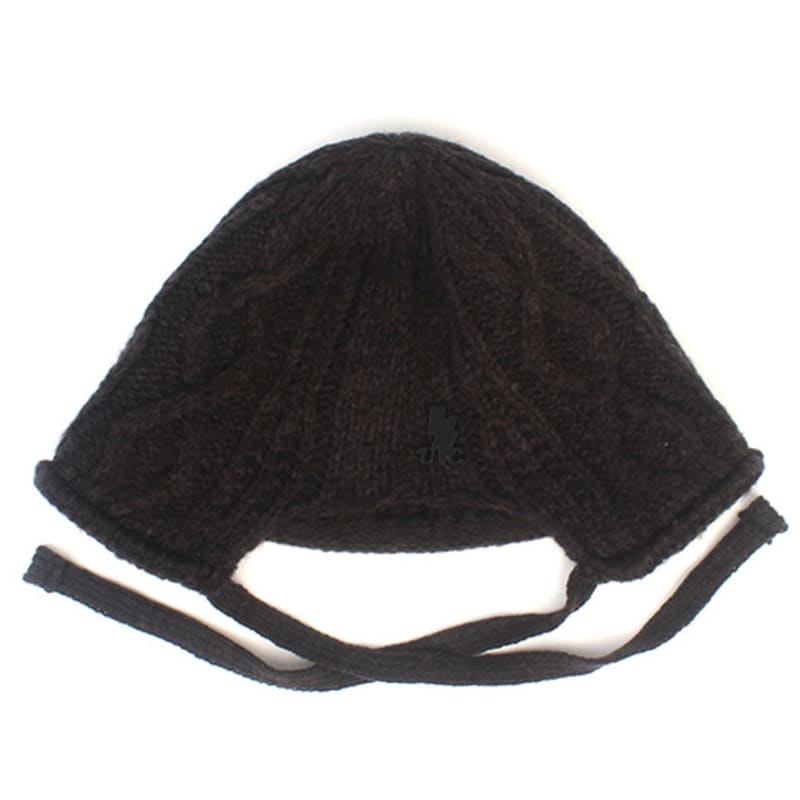Universal Chemistry Twist Knit Charcoal Bonnet Hat Bonnet Hat