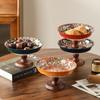 Bohemian Style High-Footed Fruit Plate