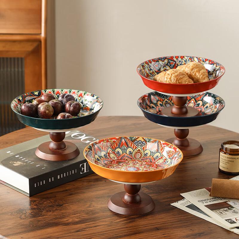 

Bohemian Style High-Footed Fruit Plate