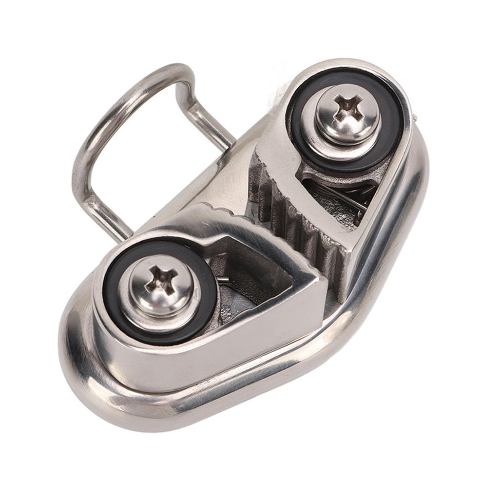 Boat Cam Cleat with Wire ing Ring Sailboat Pilates Equipment 316 Stainless Steel Mirror Polished for 10mm Rope
