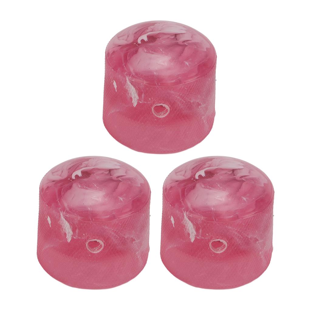 3Pcs Electric Guitar Knob String Potentiometer Controller Instrument Accessory Set Kit Pink