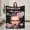 House MD Dr Gregory House Fashion Blanket Cozy Soft  Throw Fashion Blankets for Bed  Multi-size Quilt