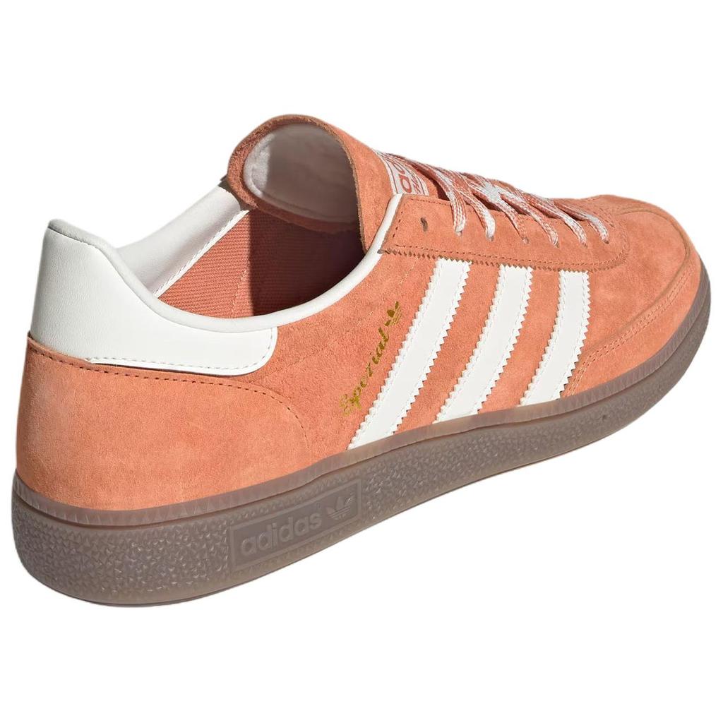 Adidas Originals Handball Spezial Leather Versatile Comfortable Durable Low-Top Sneakers Unisex Sneakers Light-Khaki-Brown KI5930