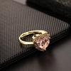 Exquisite Light Luxury Heart Ring Inlaid Color Zircon Popular Ins Style Fashion Finger Ring Jewelry Gift For Girls