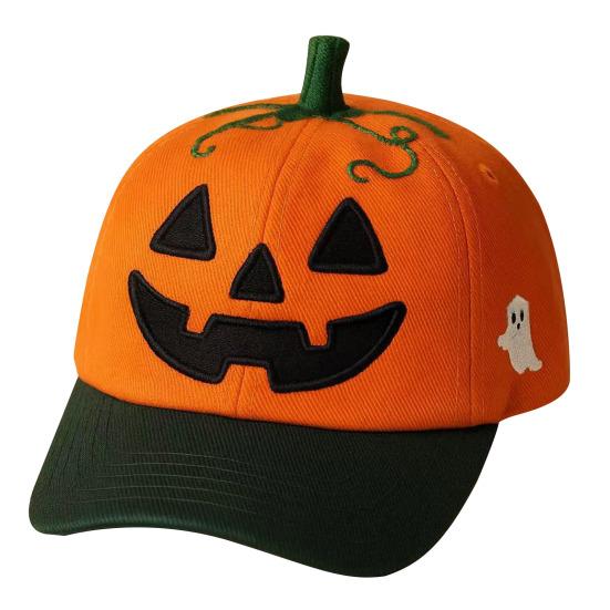 Halloween Gresskar Baseballcaps Unisex Justerbar Broderi Gresskarfjes Pappa-caps Bomull Truckerkeps for Halloween Fiske Camping Tennis