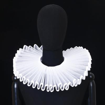 Detachable Shakespeare Neck Ruffled Collar Vintage Victorian Costume Renaissance False Collar Elegan Retro Ruff Collar