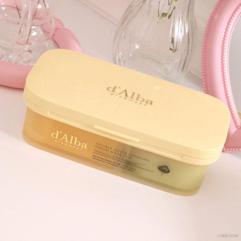 d'Alba Double Quick Liposome Serum Mask Pad 100 Pads (+Free gift)