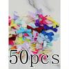 50 Pieces/Bag 4cm Ribbon Bow With Various Colors For Gift Decoration And Making Hairpin Headwear Back To School Valentine Day