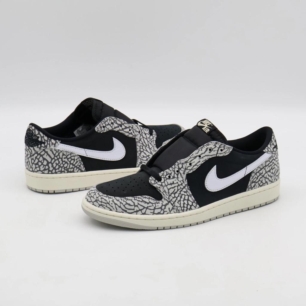 CZ0790-001 Nike Air Jordan 1 Retro Low OG Black Cement Muslin Tech Grey (Men's)