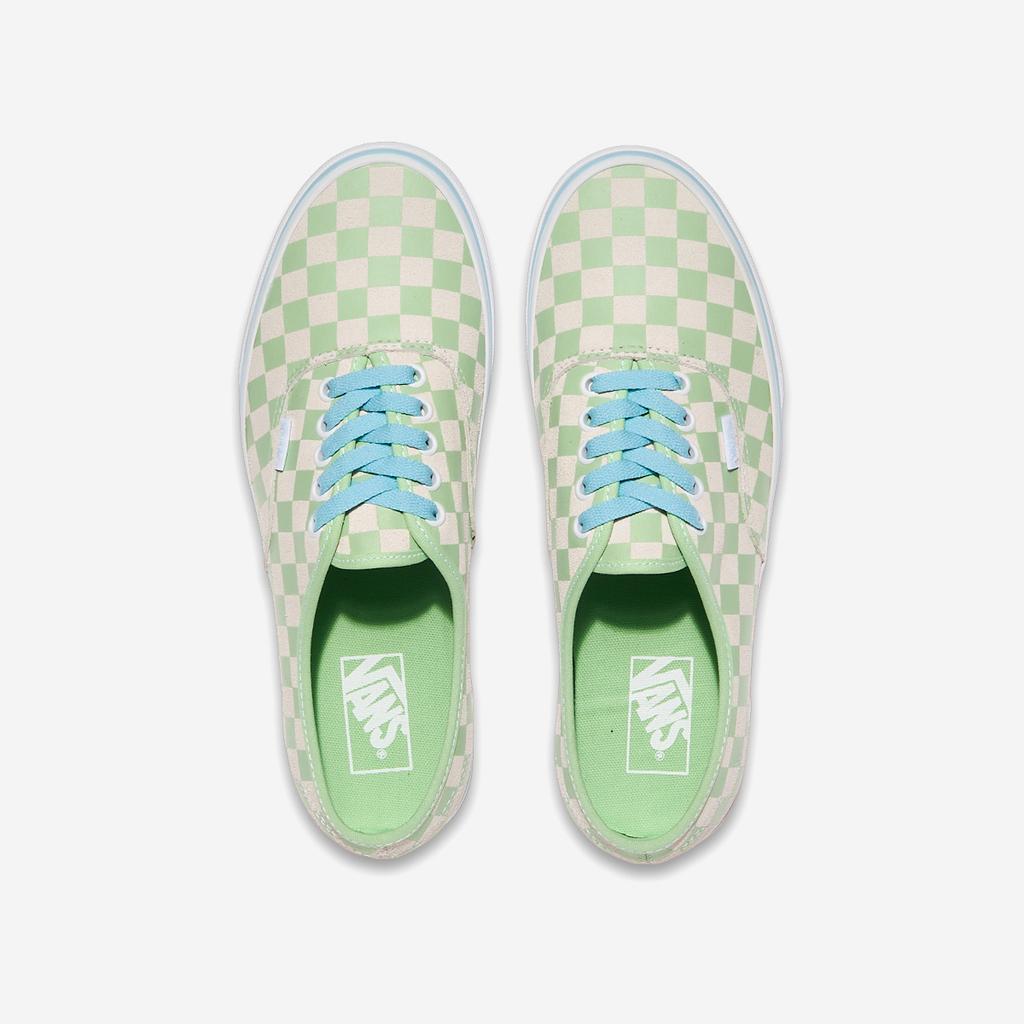 [Vans] Authentic - Checkerboard Pistachio Green, VN000D6GE2Y, 1010113076, Popular Korean Shoes