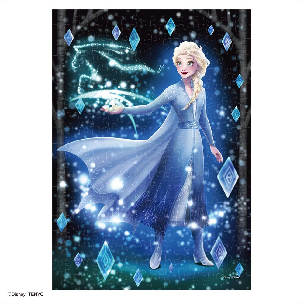 Tenyo [Made in Japan] 266-Piece Gyutto Series Jigsaw Puzzle Disney Frozen Sparkling Magical Secret Elsa Stained Art (18.2x25.7cm) DSG-266-969 with