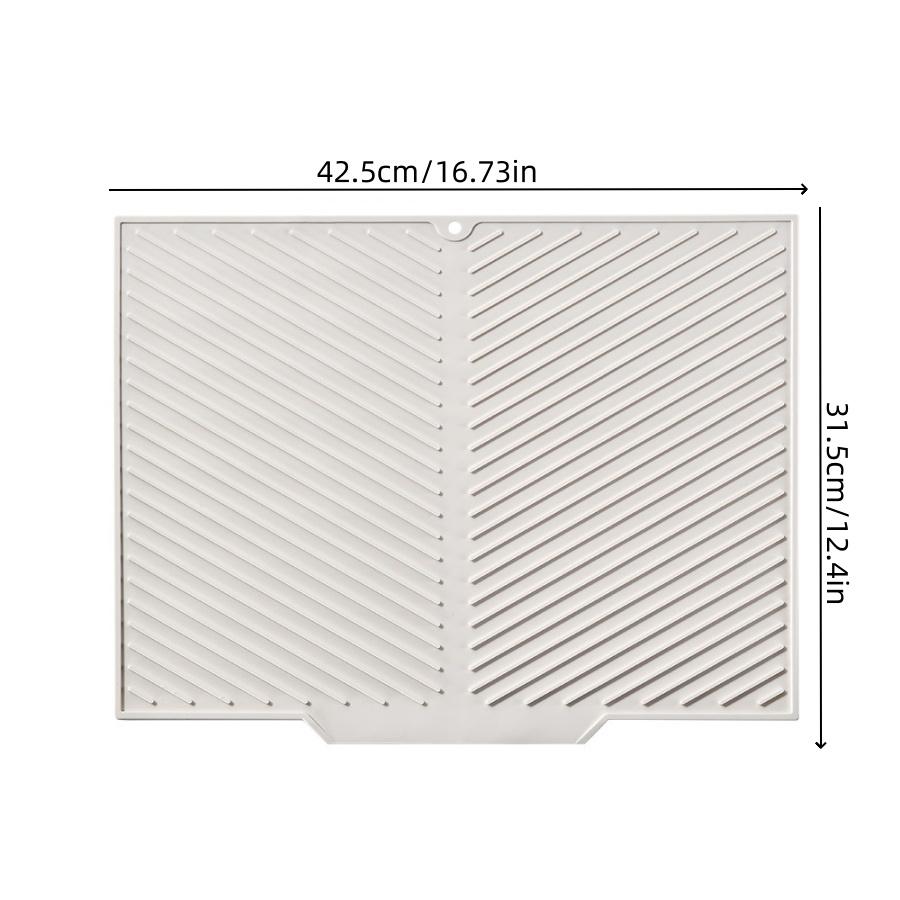 1Kitchen Draining Mat Household Dining Table Heat Insulation Mat Silicone Slope Tableware Plate Cup Storage Mat Bathroom Water F