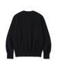 KNITTED Shaggy Dog 100% Wool V-Neck Knit Black