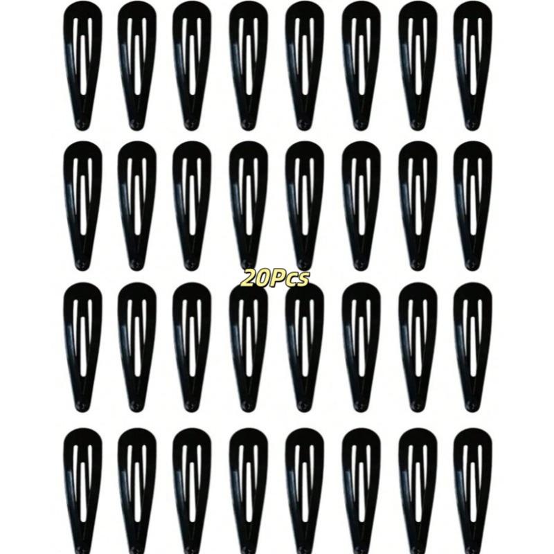 20/40 Pcs Black Hair Clips 2Inch Adults Children Hair Accessories Hair Tools Clip Decorative Women Metal Snap Barrettes