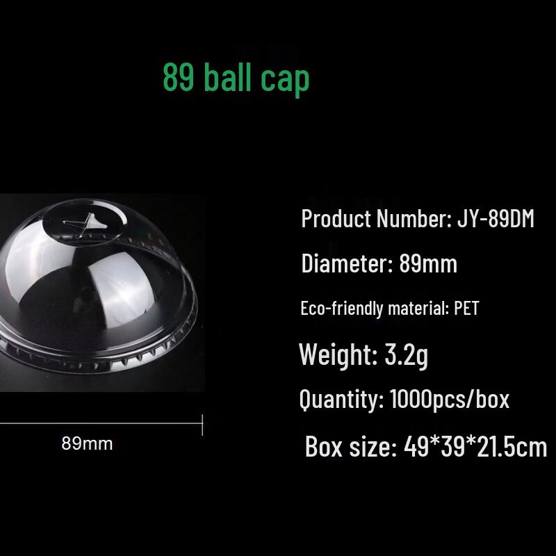 Thickened Disposable Plastic Cold Drink Cups with Dome Lids