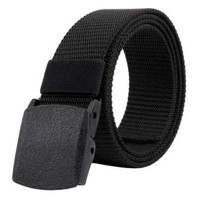 Plastic Buckle Nylon Tactical Belt Men'S Outdoor Quick-Drying Durable Anti-Allergic Canvas Military Training Belt
