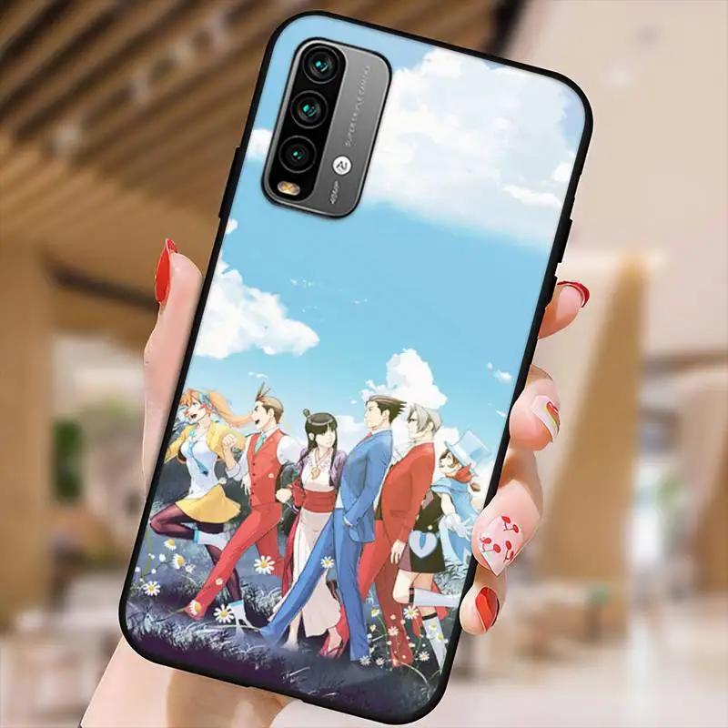 Ace Attorney Game Phone Case For Xiaomi9 10 11PRO LITE Redmi NOTE7 8 9 10A PRO K40 Poco3 Shell