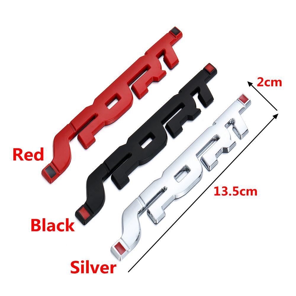 Cwykqr1 3D SPORT Graphic Logo Personality Car Metal Sticker Badge Emblem Sticker Auto Trunk Fender Decal For Mitsubishi Car Universal