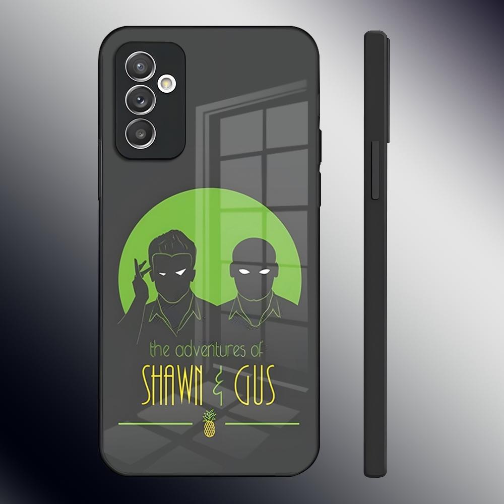 

Psych Shawn And Gus Phone Case For Samsung S24 Ultra S23 S22 S20 Fe S21 Plus A54 A34 A24 A53 A13 A16 Glass Back Cover Samsung s23fe