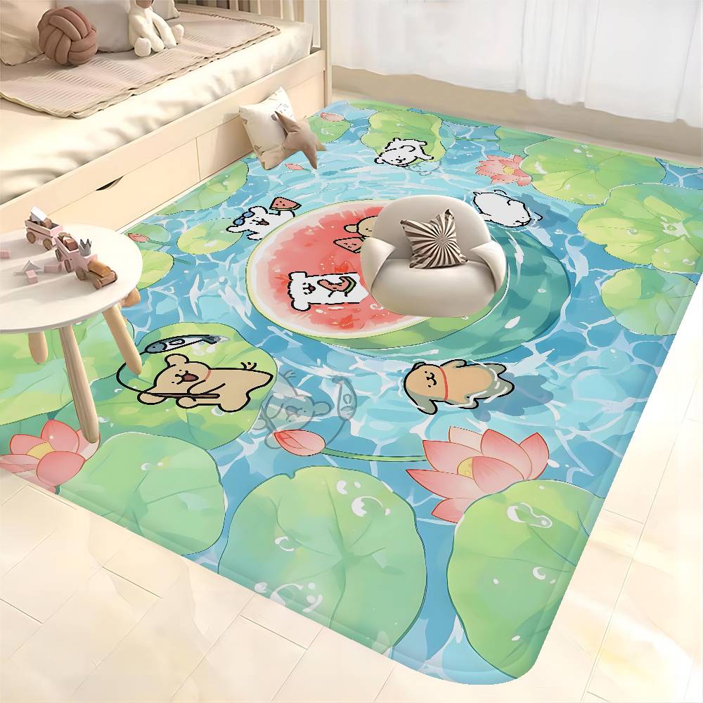 Pop Maltese Anime Cute Dog Floor Mat Cheaper Anti-slip Modern Living Room Balcony Printed Bedside Mats
