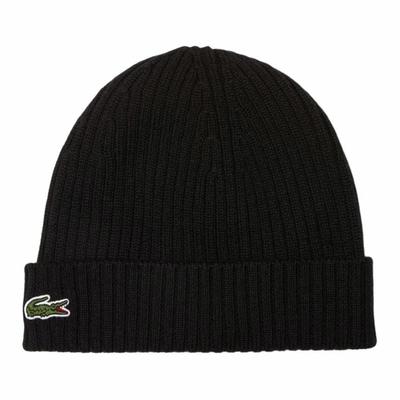 Lacoste Original Design Cotton Woolen Hat Same Style for Men and Women Couple Black Street Trend Unisex Streetwear Fashion RB000100031