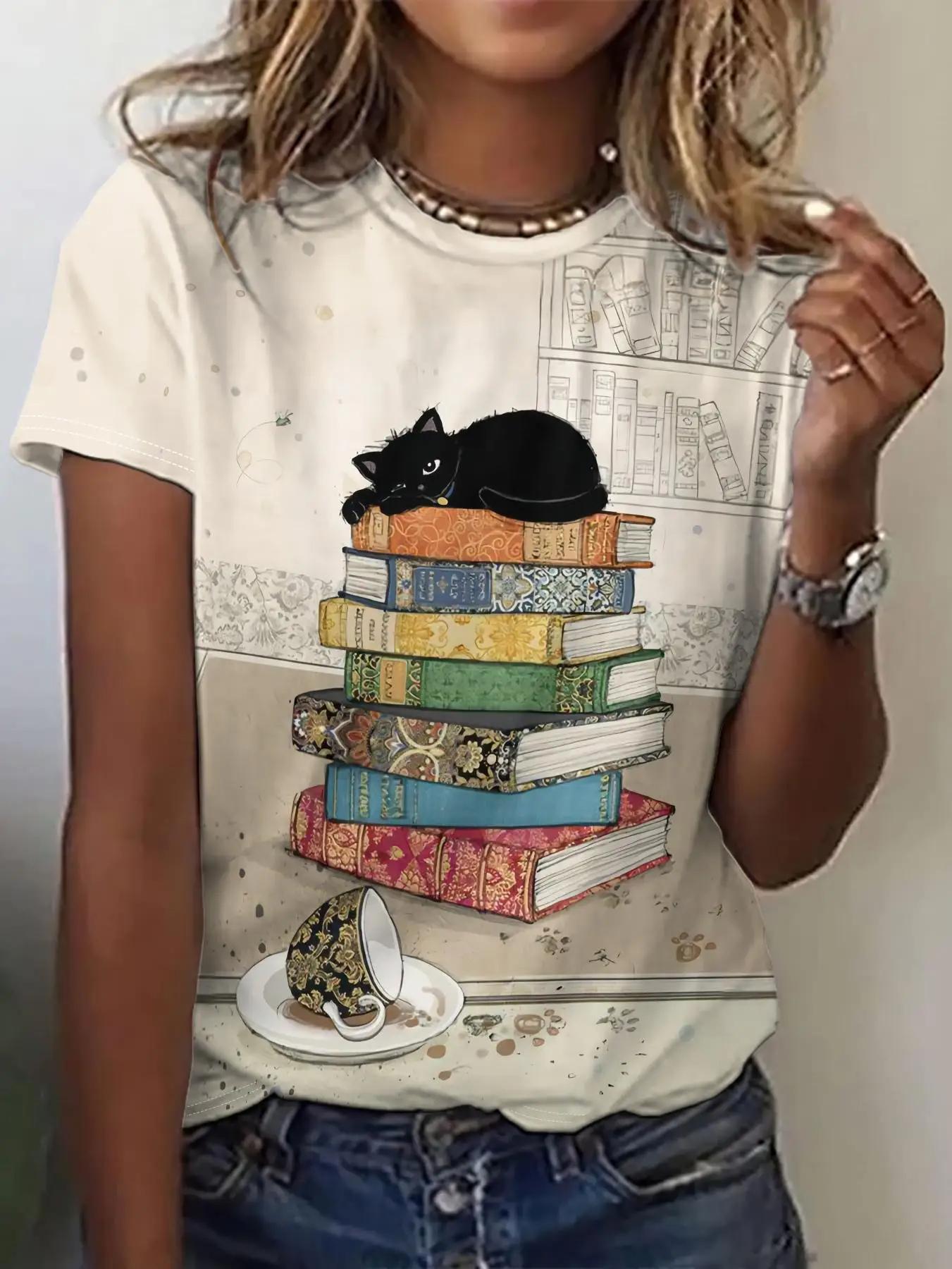 Женская футболка с круглым вырезом — фото 6