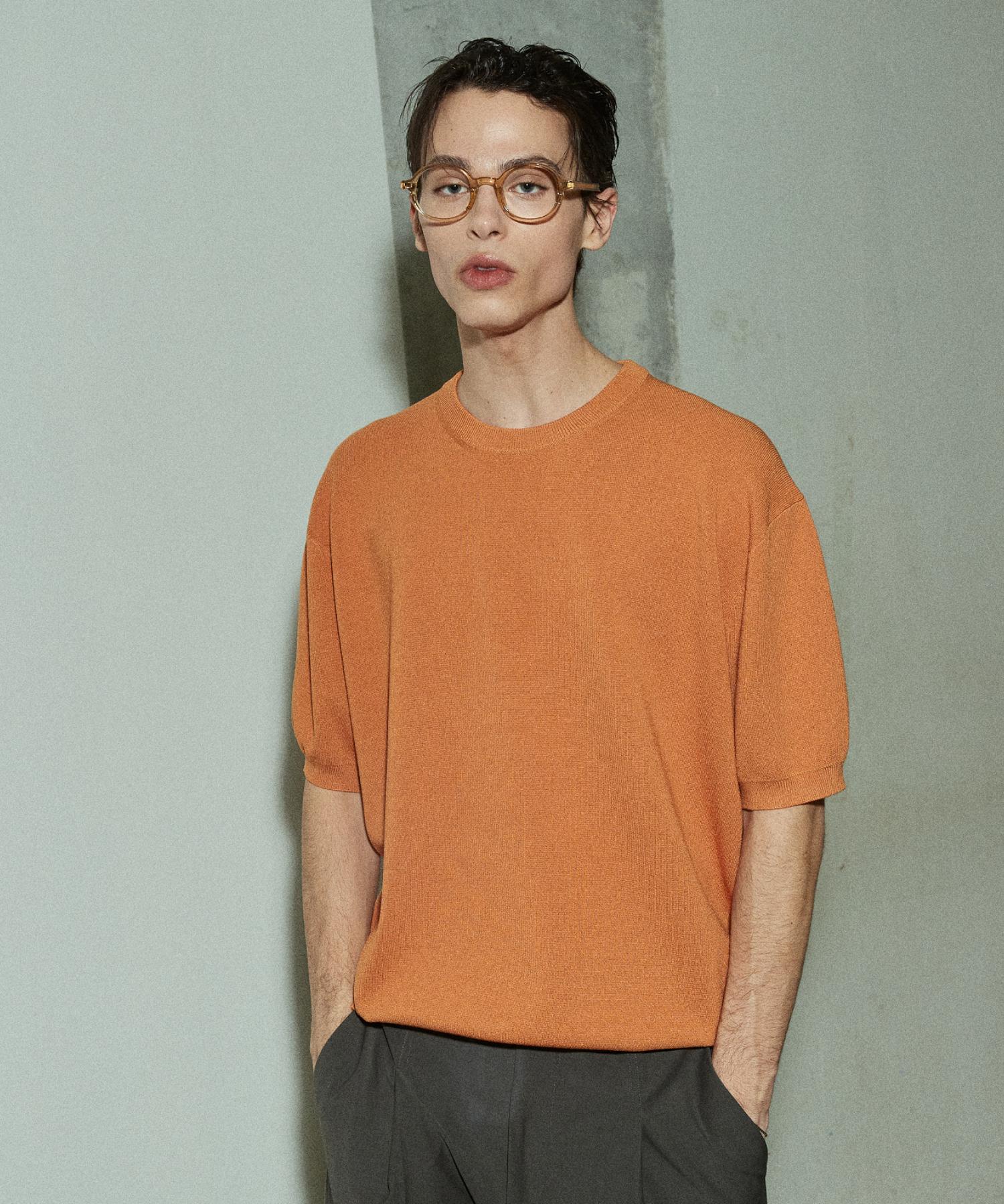 Le Dept Summer Cool Knit Pullover [Orange] Orange/S