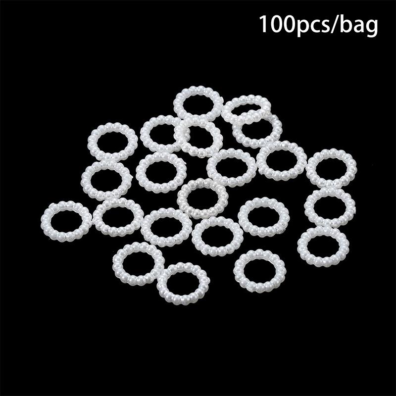 

100 шт./лот Имитация жемчуга Бусины Цветок Сердце Звезда Луна Разделительные бусины Для изготовления ювелирных изделий Шармы для браслетов Серьги