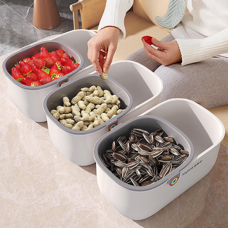 Jiabangshou Dubbellagers Snäck- & Fruktdräneringsfat