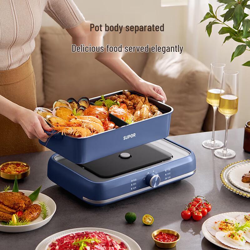 Supor ZMD 6L geteilter elektrischer Hot Pot CN-Stecker (Adapter enthalten)