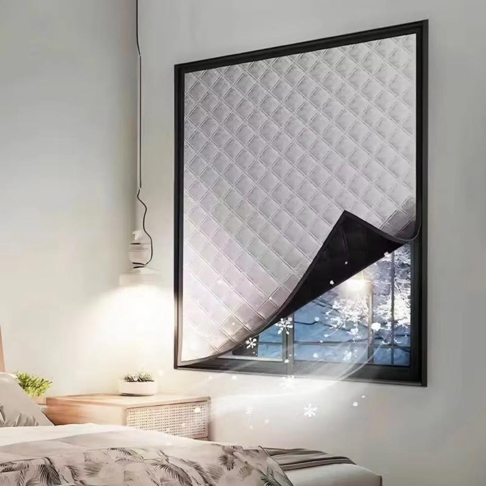 Insulation Film Soundproof Curtains Self-Adhesive Winter Warm Curtains Window Screens Window